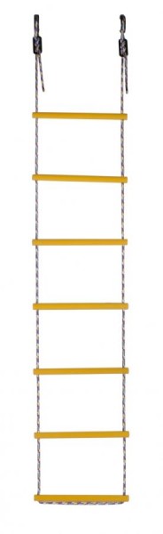 Лестница веревочная 7 перекладин цв.желтый D=25  в Кургане - kurgan.ok-mebel.com | фото 1