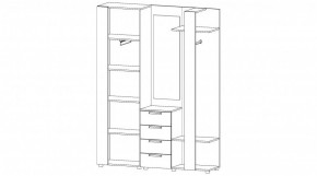ЛОФТ Прихожая (цемент темный/цемент светлый) в Кургане - kurgan.ok-mebel.com | фото 4