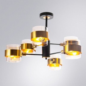 Люстра на штанге Arte Lamp Carlo A8205SP-6BK в Кургане - kurgan.ok-mebel.com | фото 2