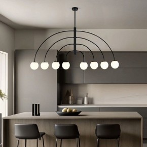 Люстра на штанге Eurosvet Cenacolo 30179/8 черный в Кургане - kurgan.ok-mebel.com | фото 3