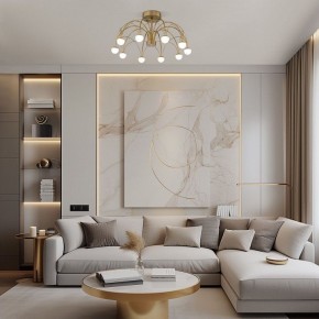 Люстра на штанге Eurosvet Ragno 90031/10 LED золото в Кургане - kurgan.ok-mebel.com | фото 4