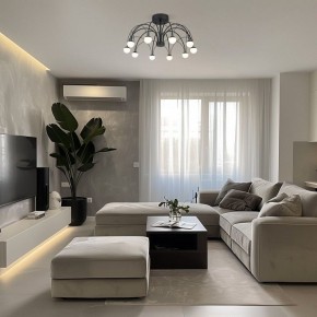 Люстра на штанге Eurosvet Ragno 90035/10 LED черный в Кургане - kurgan.ok-mebel.com | фото 5