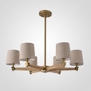 Люстра на штанге Imperiumloft Jorgenson Beige/Light wood STAVRA01 в Кургане - kurgan.ok-mebel.com | фото