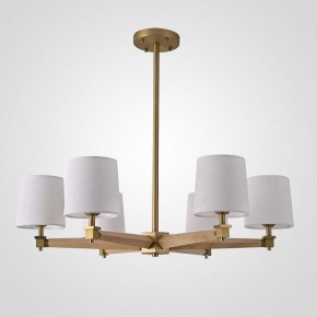 Люстра на штанге Imperiumloft Jorgenson White/Light wood STAVRA01 в Кургане - kurgan.ok-mebel.com | фото