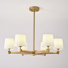 Люстра на штанге Imperiumloft Jorgenson White/Light wood STAVRA01 в Кургане - kurgan.ok-mebel.com | фото 2