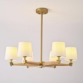 Люстра на штанге Imperiumloft Jorgenson White/Light wood STAVRA01 в Кургане - kurgan.ok-mebel.com | фото 3