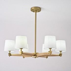 Люстра на штанге Imperiumloft Jorgenson White/Light wood STAVRA01 в Кургане - kurgan.ok-mebel.com | фото 4