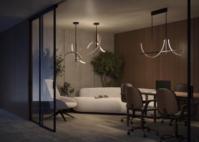 Люстра на штанге Maytoni Wabi MOD428PL-L27BK в Кургане - kurgan.ok-mebel.com | фото 6