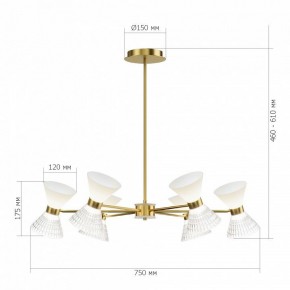 Люстра на штанге ST-Luce SPIRIT SL2004.303.12 в Кургане - kurgan.ok-mebel.com | фото 2