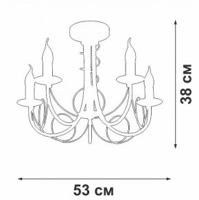 Люстра на штанге Vitaluce V3035 V3035-0/5PL в Кургане - kurgan.ok-mebel.com | фото 3