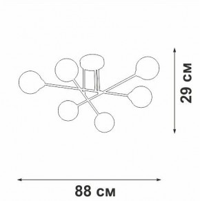 Люстра на штанге Vitaluce V3931 V3931-8/6PL в Кургане - kurgan.ok-mebel.com | фото 4