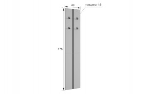 МЕРСИ Прихожая (модульная) графит в Кургане - kurgan.ok-mebel.com | фото 2
