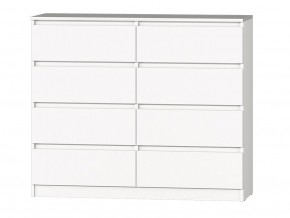 МС "Хилтон" Комод №3 1200 (8 ящ.) белый текстурный в Кургане - kurgan.ok-mebel.com | фото 2