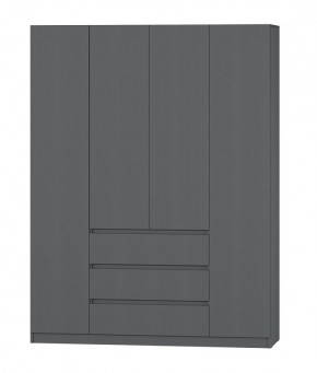 МС "Хилтон" Шкаф №1 1600 (Графит) в Кургане - kurgan.ok-mebel.com | фото 2