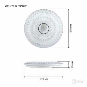 Накладной светильник Эра  SPB-6-70-RC Vandam в Кургане - kurgan.ok-mebel.com | фото 7