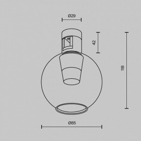 Накладной светильник Maytoni Bubble TR148-1-3W3K-PT в Кургане - kurgan.ok-mebel.com | фото 6