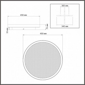 Накладной светильник Sonex Shimmers 7736/60L в Кургане - kurgan.ok-mebel.com | фото 8