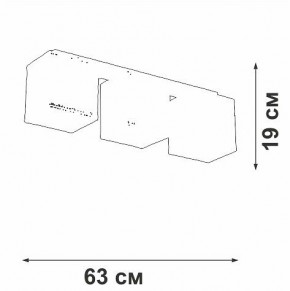 Накладной светильник Vitaluce V2879 V2879-1/3PL в Кургане - kurgan.ok-mebel.com | фото 3