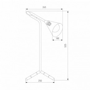 Настольная лампа декоративная Eurosvet Enigma 01186/1 черный в Кургане - kurgan.ok-mebel.com | фото 3