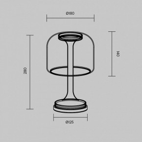 Настольная лампа декоративная Maytoni Spirito MOD286TL-L8W3K в Кургане - kurgan.ok-mebel.com | фото 4
