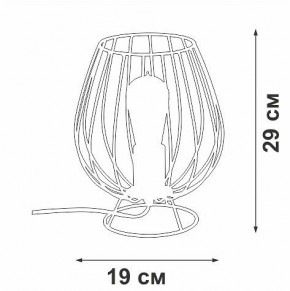 Настольная лампа декоративная Vitaluce V4296 V4296-0/1L в Кургане - kurgan.ok-mebel.com | фото 3