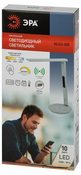 Настольная лампа офисная Эра  NLED-505-10W-W в Кургане - kurgan.ok-mebel.com | фото 5