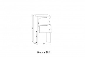 НИКОЛЬ 25 Шкаф 5-ти створчатый в Кургане - kurgan.ok-mebel.com | фото 7