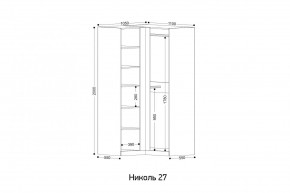НИКОЛЬ 27 Шкаф угловой в Кургане - kurgan.ok-mebel.com | фото 2