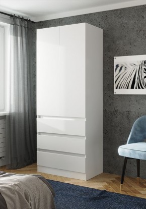 ПАРУС Шкаф 2-х ств. 800 (белый) в Кургане - kurgan.ok-mebel.com | фото