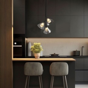 Подвесная люстра Eurosvet Enigma 70161/3 черный в Кургане - kurgan.ok-mebel.com | фото 3