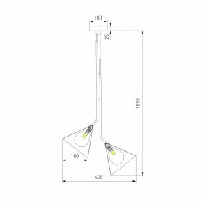 Подвесная люстра Eurosvet Enigma 70161/3 черный в Кургане - kurgan.ok-mebel.com | фото 4
