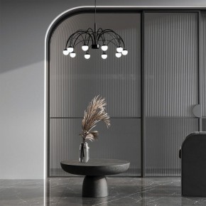 Подвесная люстра Eurosvet Ragno 90034/10 LED черный в Кургане - kurgan.ok-mebel.com | фото 4