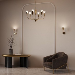 Подвесная люстра Eurosvet Rhyton 60167/6 латунь в Кургане - kurgan.ok-mebel.com | фото 6