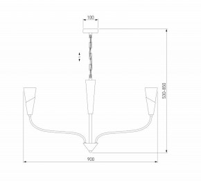 Подвесная люстра Eurosvet Rhyton 60167/8 латунь в Кургане - kurgan.ok-mebel.com | фото 6