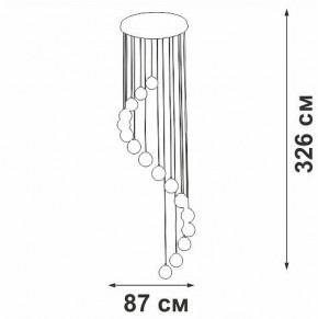 Подвесная люстра Vitaluce V2893 V2893-9/16S в Кургане - kurgan.ok-mebel.com | фото 4