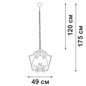 Подвесная люстра Vitaluce V4991 V4991-8/3 в Кургане - kurgan.ok-mebel.com | фото 3