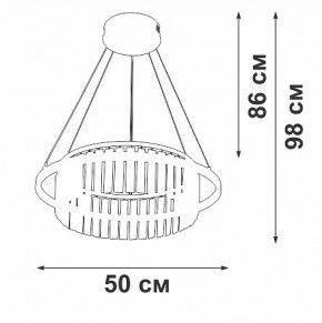 Подвесная люстра Vitaluce V54010 V54010-0/1S в Кургане - kurgan.ok-mebel.com | фото 6