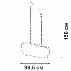 Подвесная люстра Vitaluce V58120 V58120-8/11 в Кургане - kurgan.ok-mebel.com | фото 3