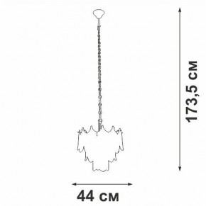 Подвесная люстра Vitaluce V5813 V5813-8/5 в Кургане - kurgan.ok-mebel.com | фото 3