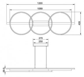 Подвесной светильник Arte Lamp Fluido A3913SP-24BK в Кургане - kurgan.ok-mebel.com | фото 3