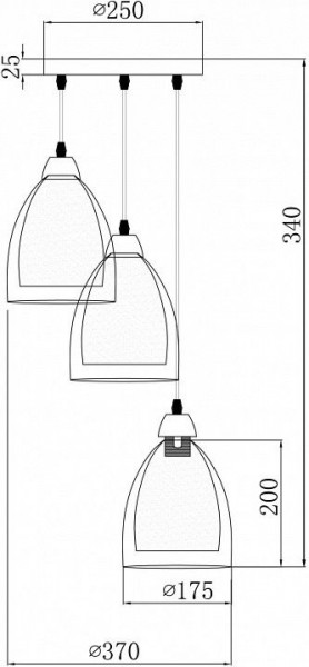 Подвесной светильник Freya Astery FR5375PL-03CH2 в Кургане - kurgan.ok-mebel.com | фото 1