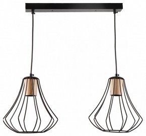 Подвесной светильник Imex MD.9050 MD.9050-2-P-BK+WOOD в Кургане - kurgan.ok-mebel.com | фото