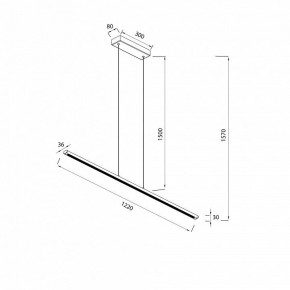 Подвесной светильник Mantra Lineal 8954 в Кургане - kurgan.ok-mebel.com | фото 3