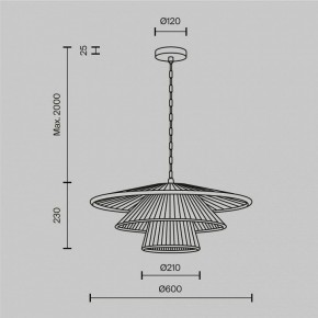 Подвесной светильник Maytoni Costa MOD394PL-01BS1 в Кургане - kurgan.ok-mebel.com | фото 5