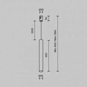 Подвесной светильник Maytoni Focus Led TR155-1-5W3K-BS в Кургане - kurgan.ok-mebel.com | фото 4