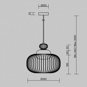 Подвесной светильник Maytoni Levitation MOD376PL-01G в Кургане - kurgan.ok-mebel.com | фото 5