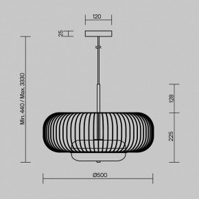 Подвесной светильник Maytoni Levitation MOD376PL-L30G3K в Кургане - kurgan.ok-mebel.com | фото 5