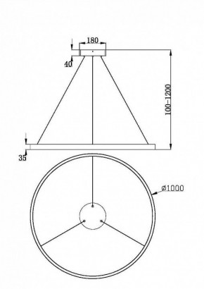 Подвесной светильник Maytoni Rim MOD058PL-L54BK в Кургане - kurgan.ok-mebel.com | фото 4