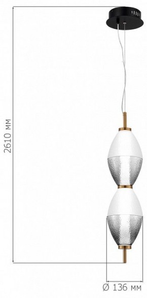 Подвесной светильник ST-Luce Ice SL6130.403.15 в Кургане - kurgan.ok-mebel.com | фото 4