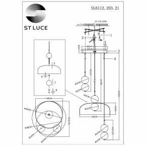 Подвесной светильник ST-Luce Ode SL6112.203.21 в Кургане - kurgan.ok-mebel.com | фото 5